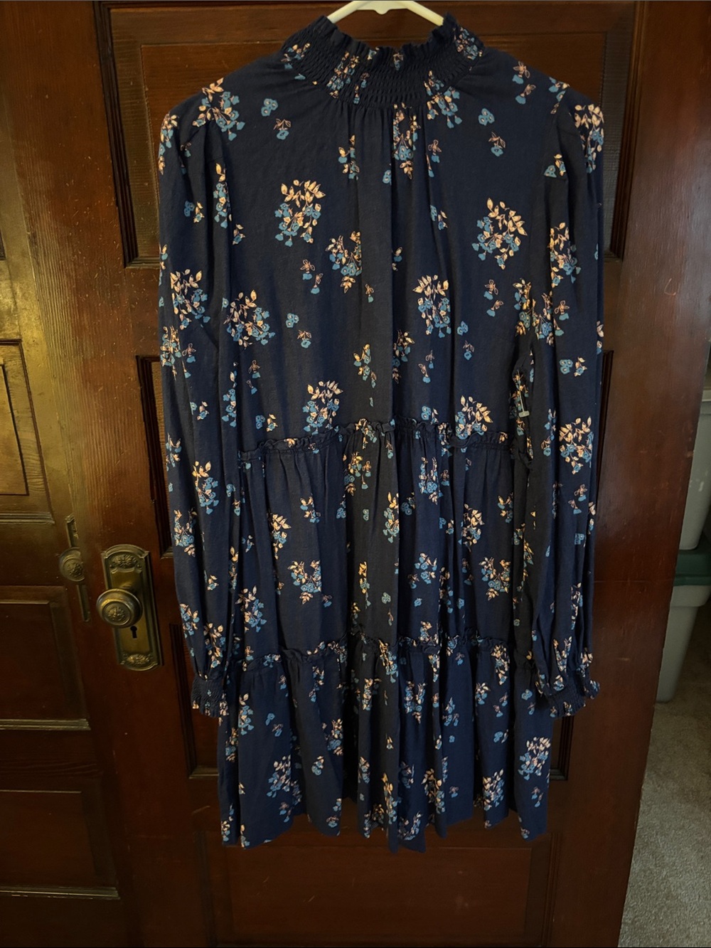 Free People Petit Fours Navy Mini Dress